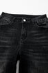 Mineral Wash Raw Hem High Waist Flared Jeans